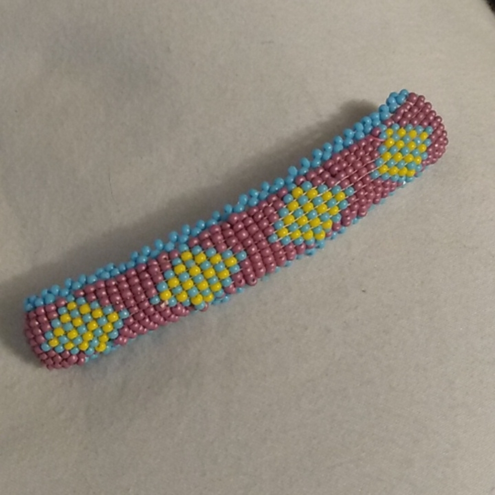 Authentic Indigenous Beadwork Barrette